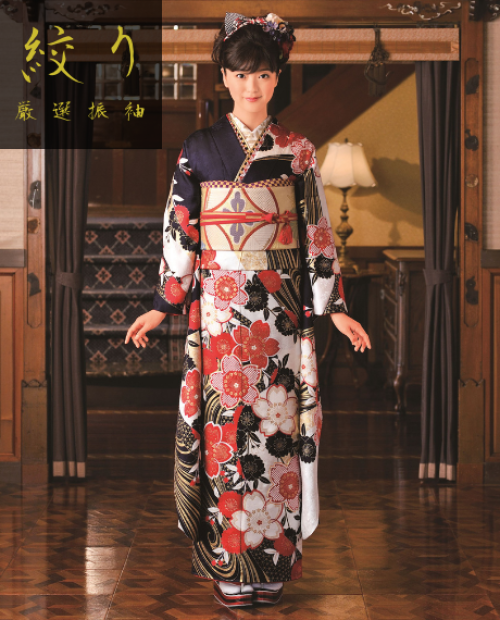 ★着物10★ 1円 絹 振袖 蘭 牡丹 袷 身丈158cm 裄63cm [同梱可] ☆☆☆☆ 振袖 レンタル 結婚式 結納R588 正絹 茶　赤牡丹紫牡丹（R933） 振袖 レンタル フルセット ふりそで 振り袖 結婚式 披露宴 親族  卒業式 パーティー 結納 着物レンタル 貸衣装 女性 和服 往復送料無料 | 京都着物レンタル夢館