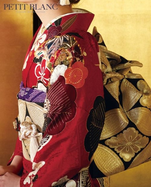 【美品】【一点物】【昭和レトロ】大振袖 赤地 扇 松竹梅 松竹梅が縁起の良い華やかな赤 | 京都・大阪で振袖・前撮りのことなら