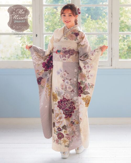 日本未入荷 高級 振袖フルセット 成人式 結婚式 前撮り オレンジ 花柄 ...
