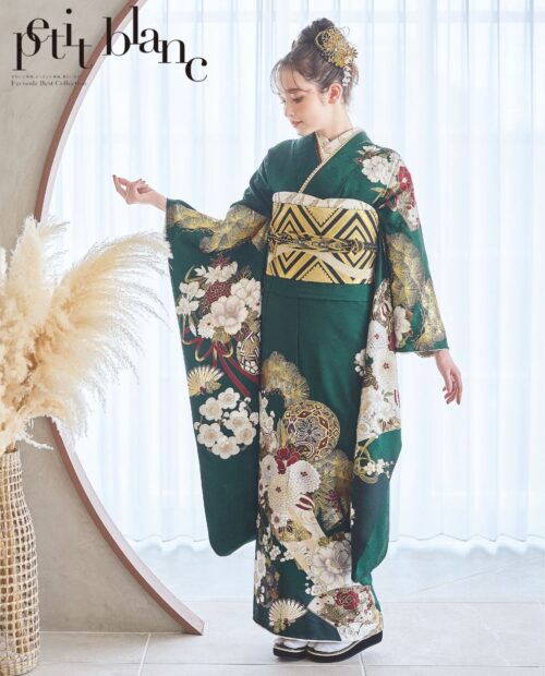 古典振袖（金駒刺繍／赤）19001 ｜おりえん